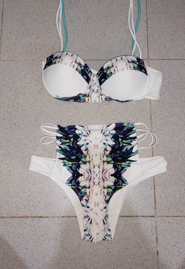 High waist floral 2pc bikini