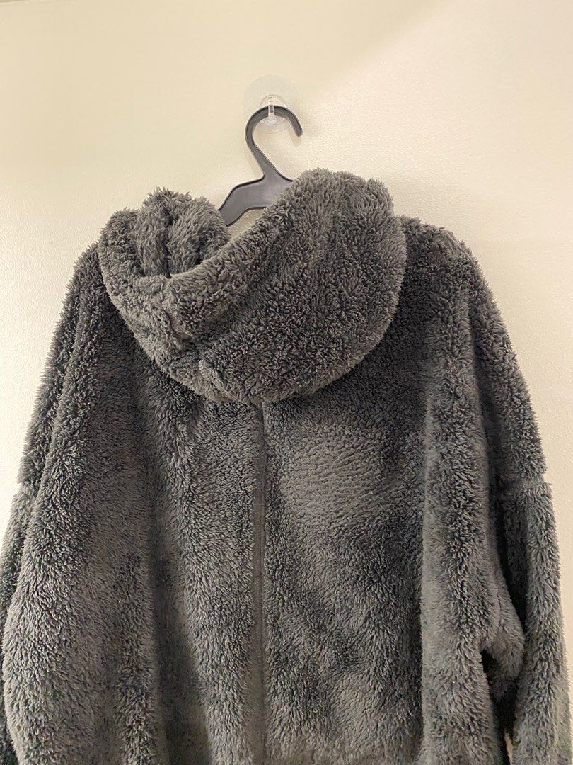 H&m fur hoodie online