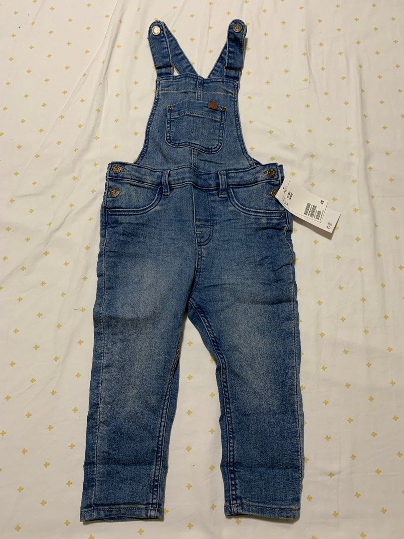 Childs denim dungarees top