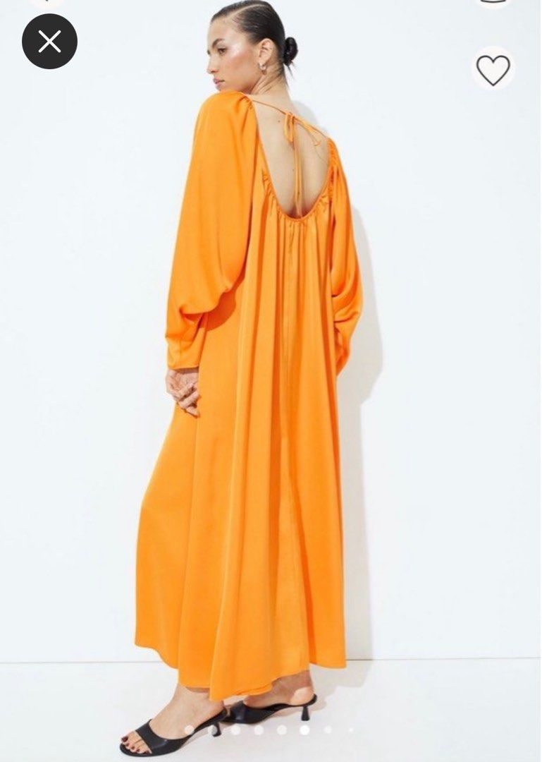 H&m deals orange dress