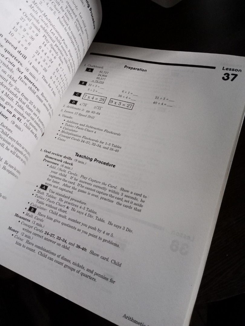 Home School Arithmetic Curriculum Lesson Plans 3 A Beka Book on Carousell