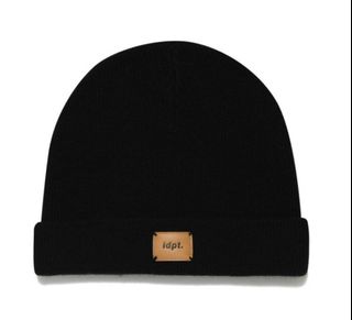 全新 IDPT - [BNE-010] Logo Leather Patch Beanie64213020633602110