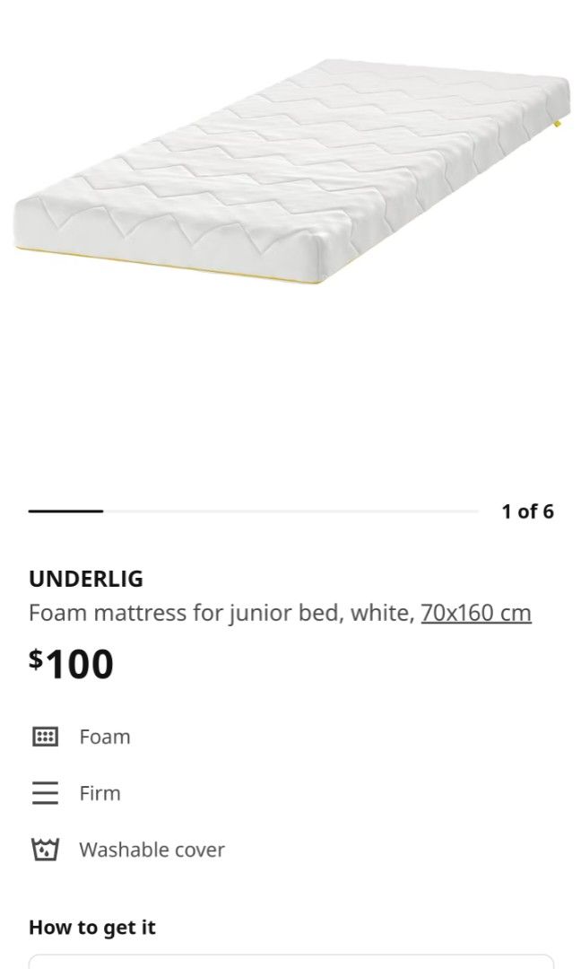 IKEA Children Bed and Mattress, Furniture & Home Living, Furniture, Bed