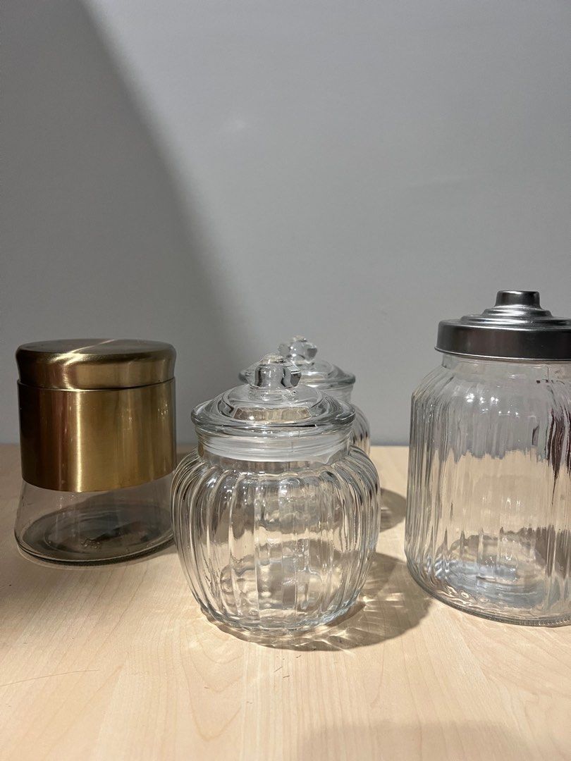 IKEA KAPPROCK Air Tight Food storage Glass Jar with lid Balang Kuih
