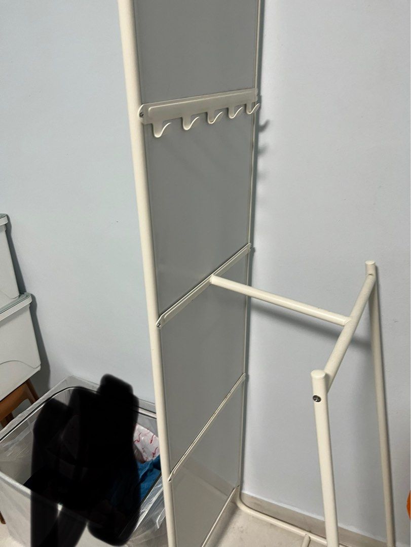 Ikea mirror with hanging rack, Furniture & Home Living, Home Decor