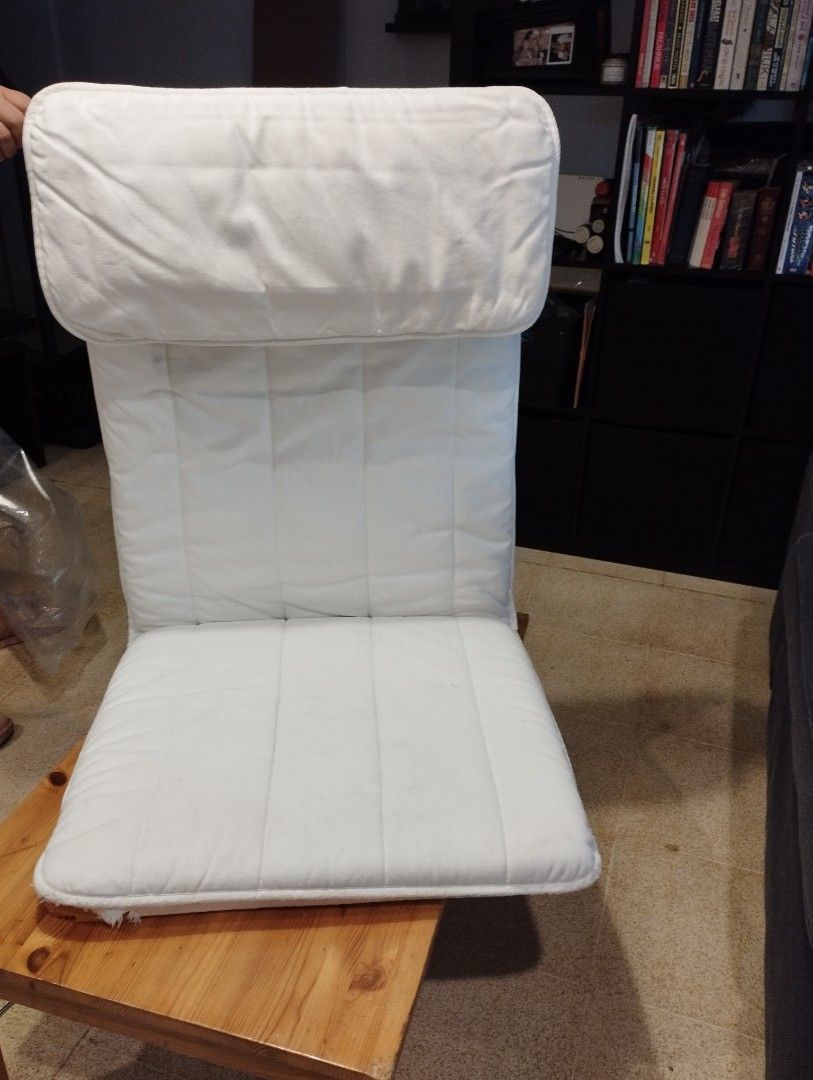 IKEA Poang cushion and cover on Carousell