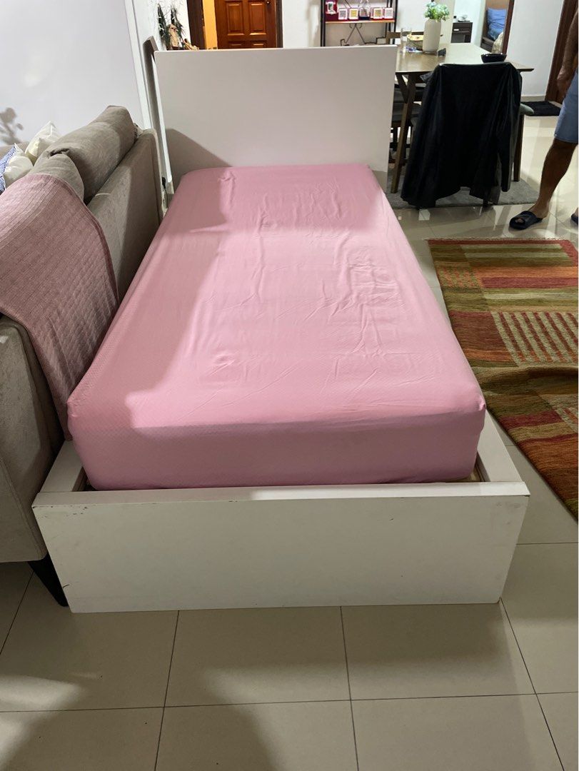 Ikea Single bed frame with no drawers, Furniture & Home Living