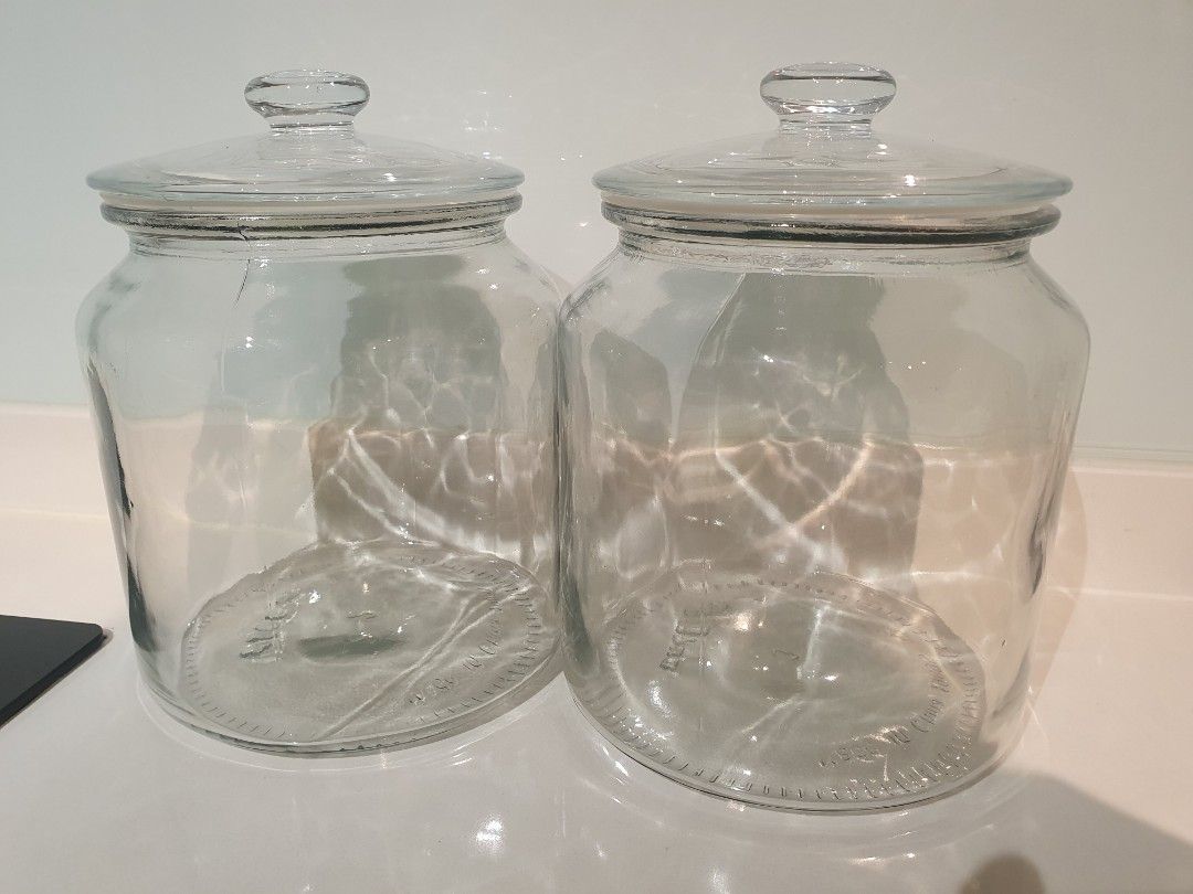 VARDAGEN Jar with lid, clear glass, Height: 11 ½ Diameter: 4 ¼ - IKEA