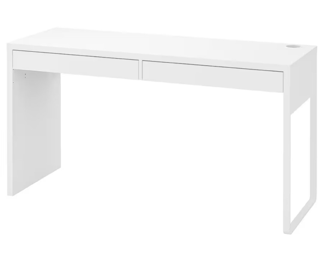 IKEA white desk, Furniture & Home Living, Furniture, Tables & Sets on