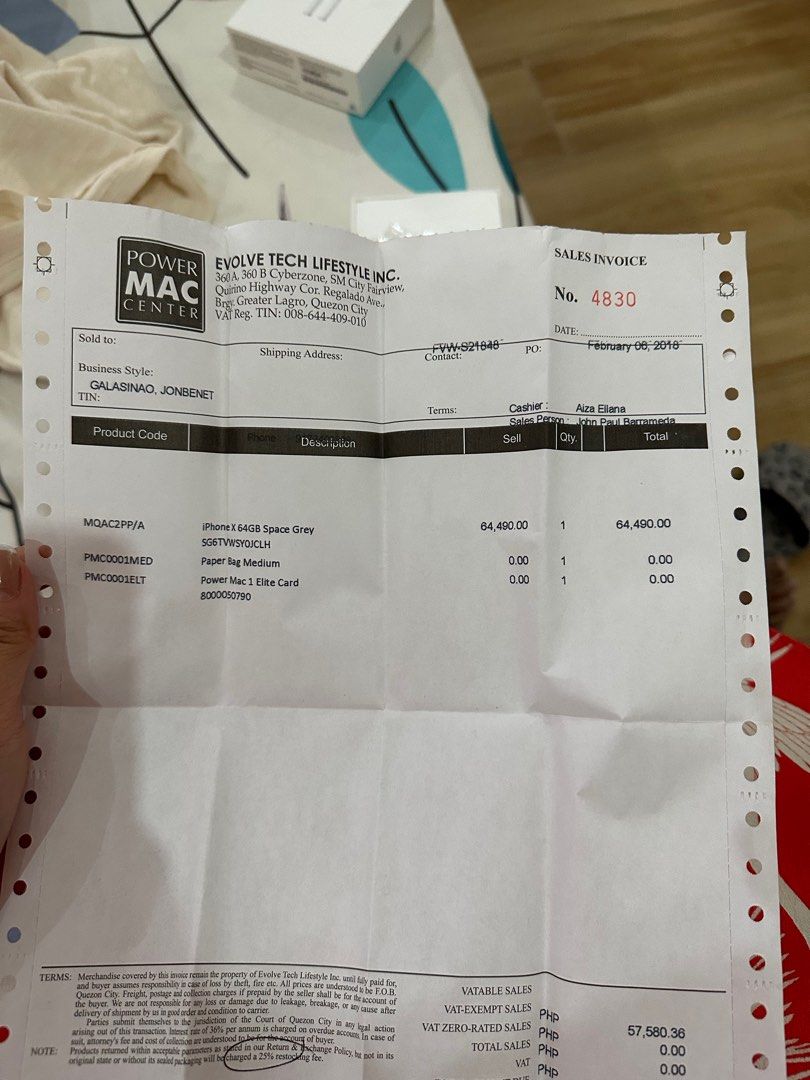 Iphone x with receipt + airpods on Carousell
