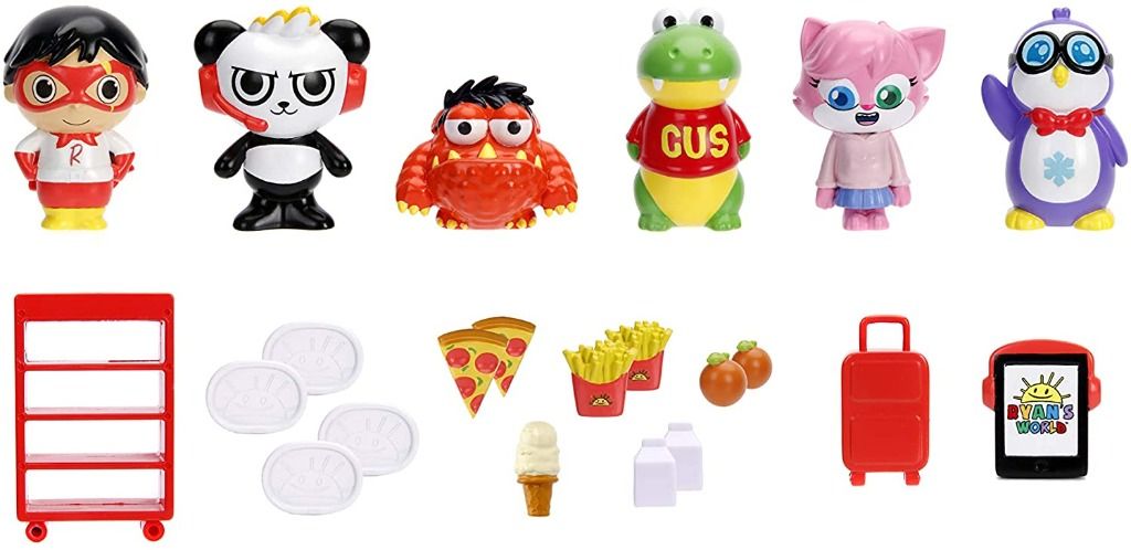 Ryan's world panda airplane set with 6 figures store