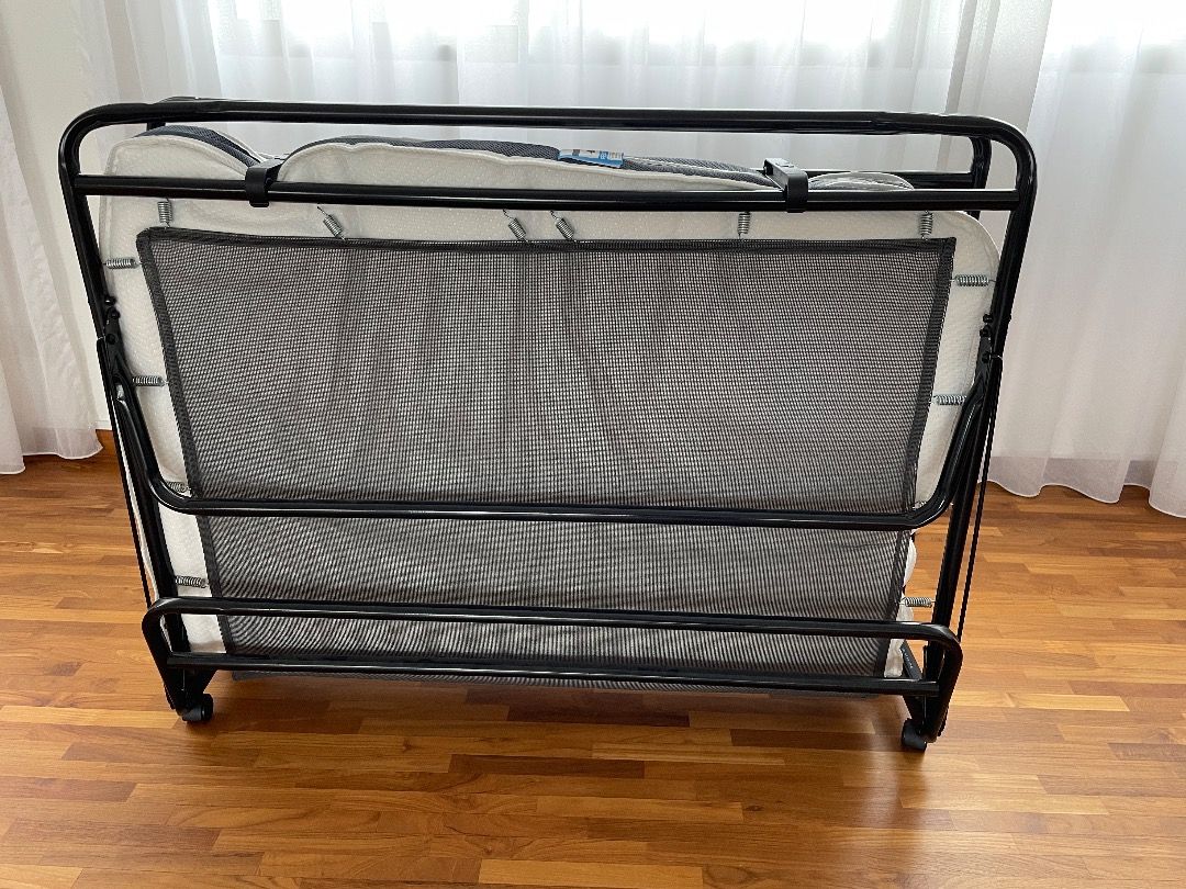 JAYBE PRESTIGE SMALL DOUBLE FOLDING FOLDABLE ROLLAWAY GUEST BED WITH