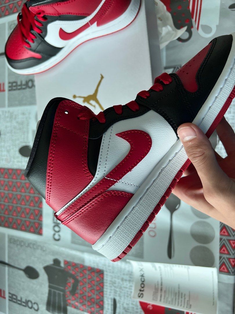 Jordan 1 Mid Alternate Bred Toe Men s Fashion Footwear Sneakers