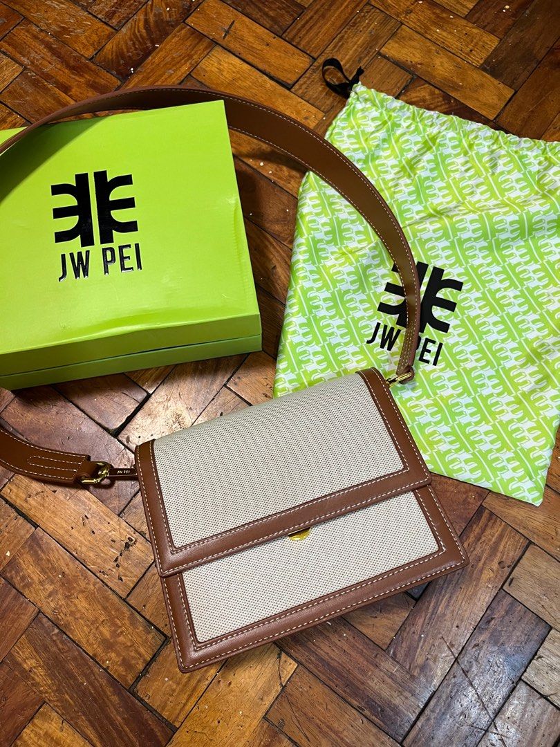 JW PEI Sling and Cross bags : Buy JW PEI Mini Flap Crossbody Blue Denim  Weave Online