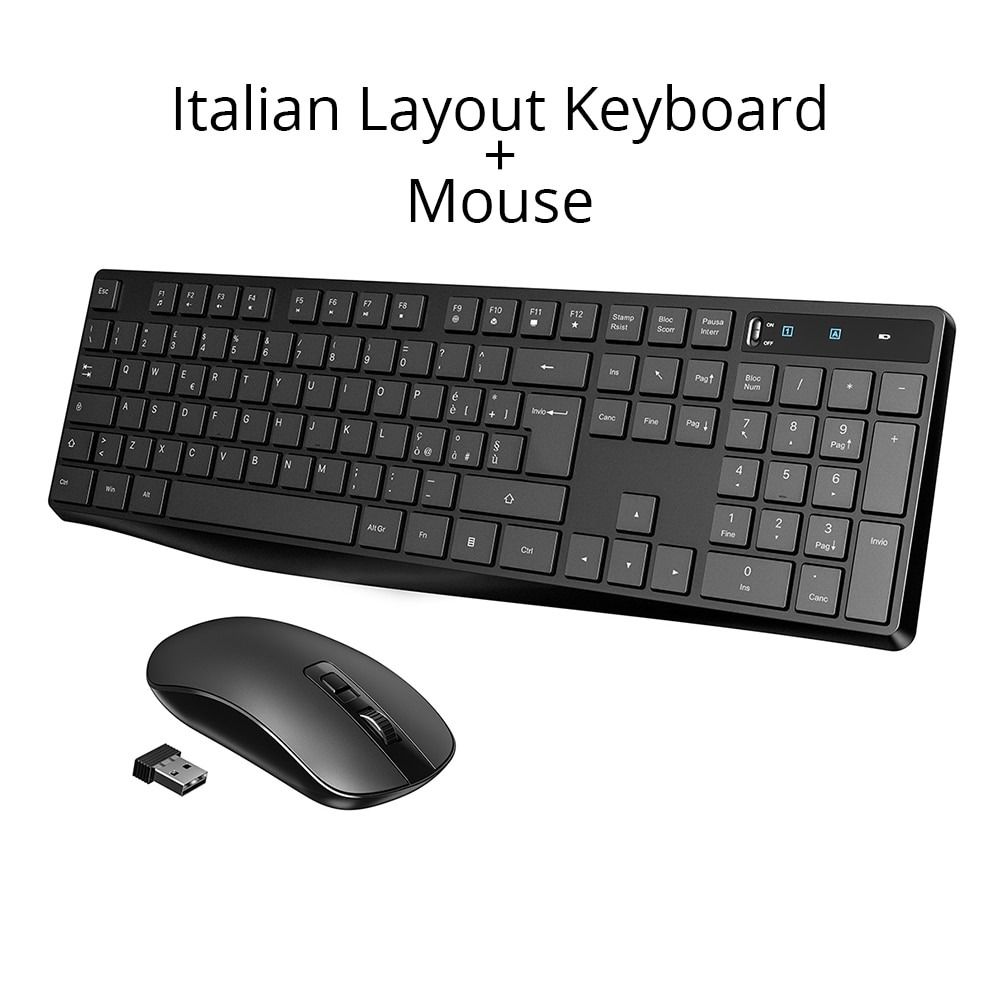 (K00051) VicTsing PC230 Wireless Keyboard And Mouse Set 104 Keycaps