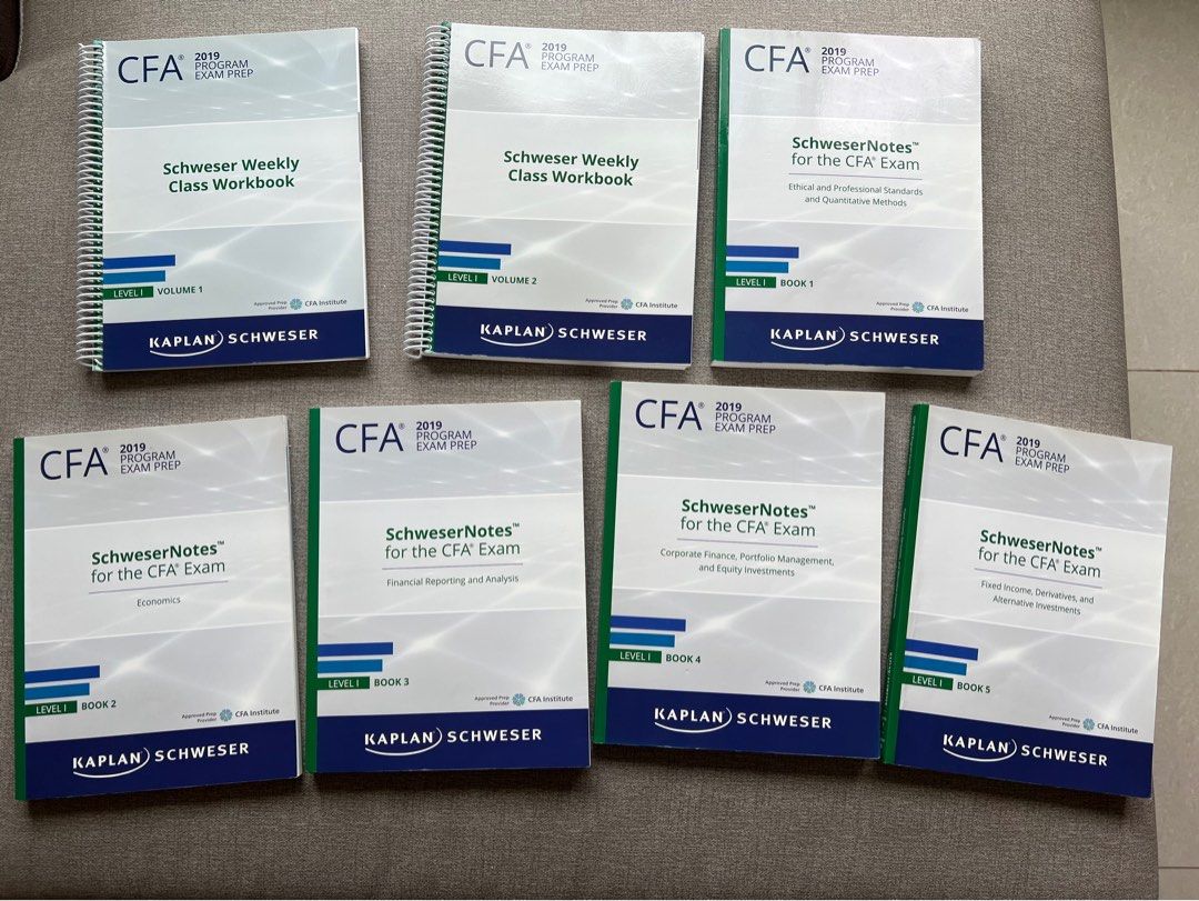 未開封】2023 CFA Level 1 Kaplan Schweser 教材（CFA Level1