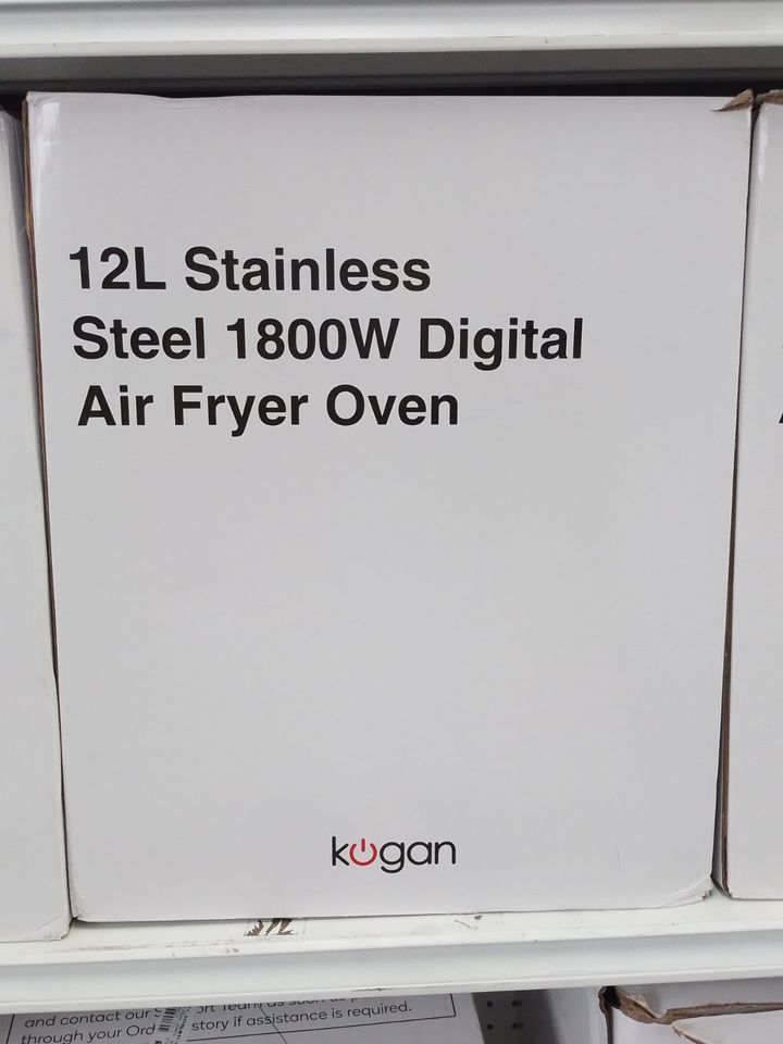 Kogan 12L 1800W Digital Air Fryer Oven (Stainless Steel), TV & Home