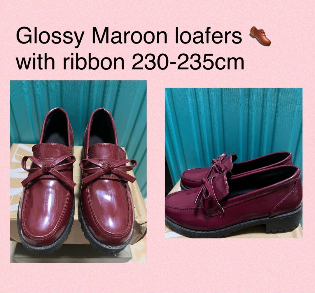 Glossy loafers clearance
