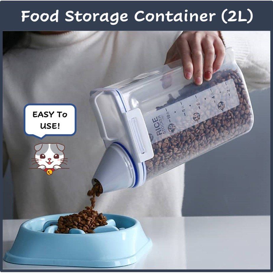 Pet food storage online dispenser