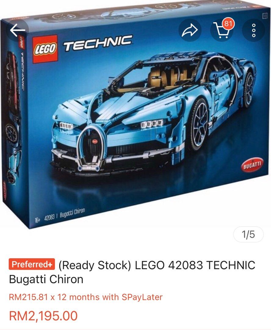 Lego bugatti price hot sale