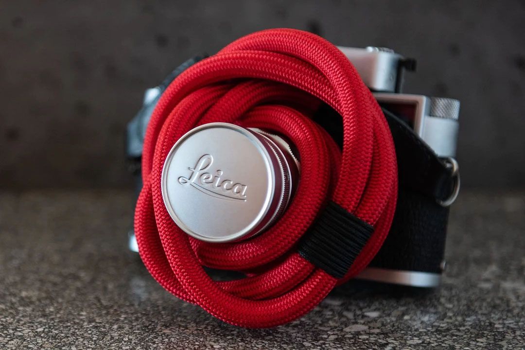 Leica Double Rope Strap, red designed by COOPH, 100cm 相機帶(18881