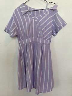 Lilac Off-shoulder Dress