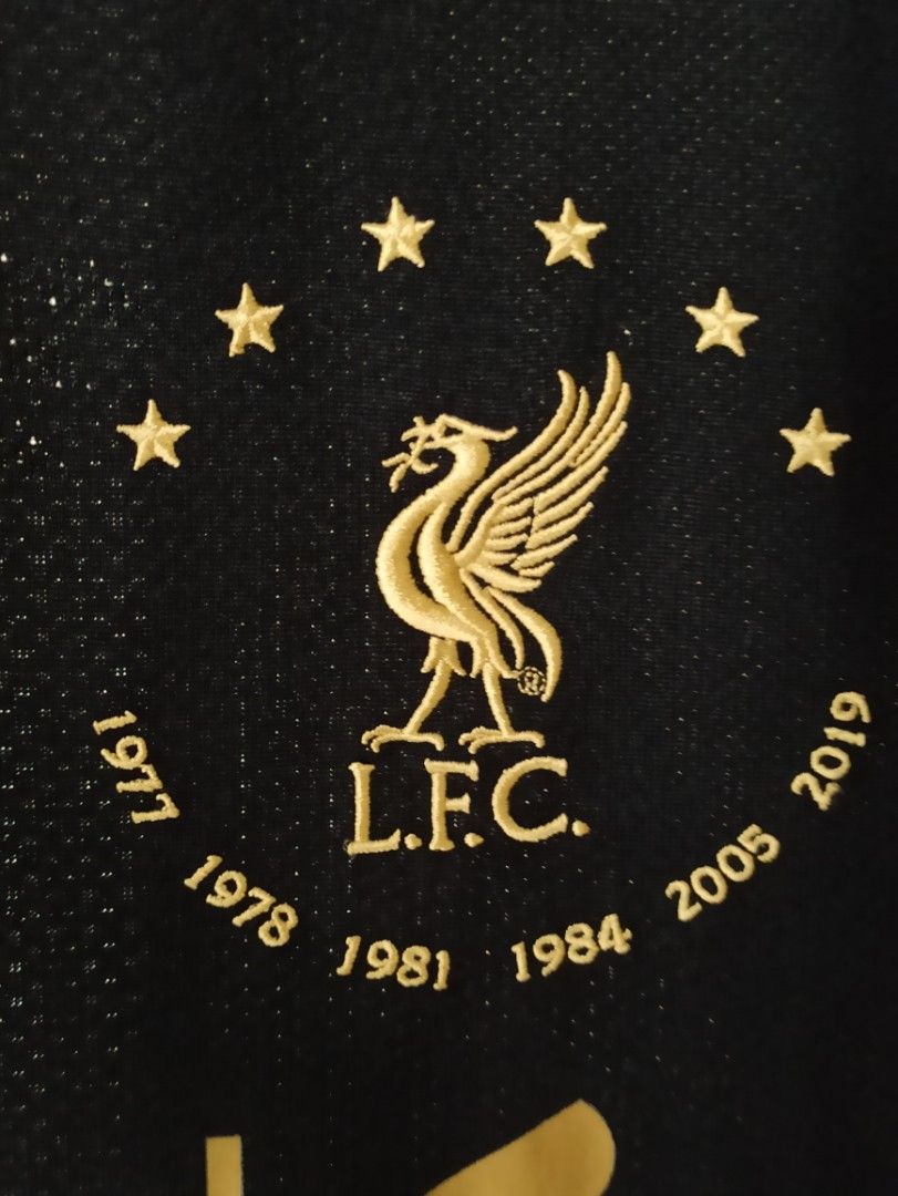 Liverpool black new arrivals and gold kit