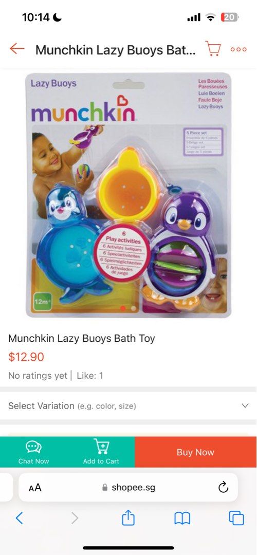 Munchkin lazy hotsell buoys bathtub toys