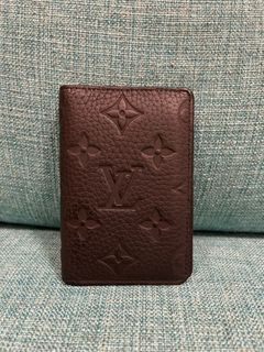 Louis Vuitton Pocket Organizer Monogram (3 Card Slot) Patchwork Brown/Blue  in Coated Canvas/Cowhide Leather - US
