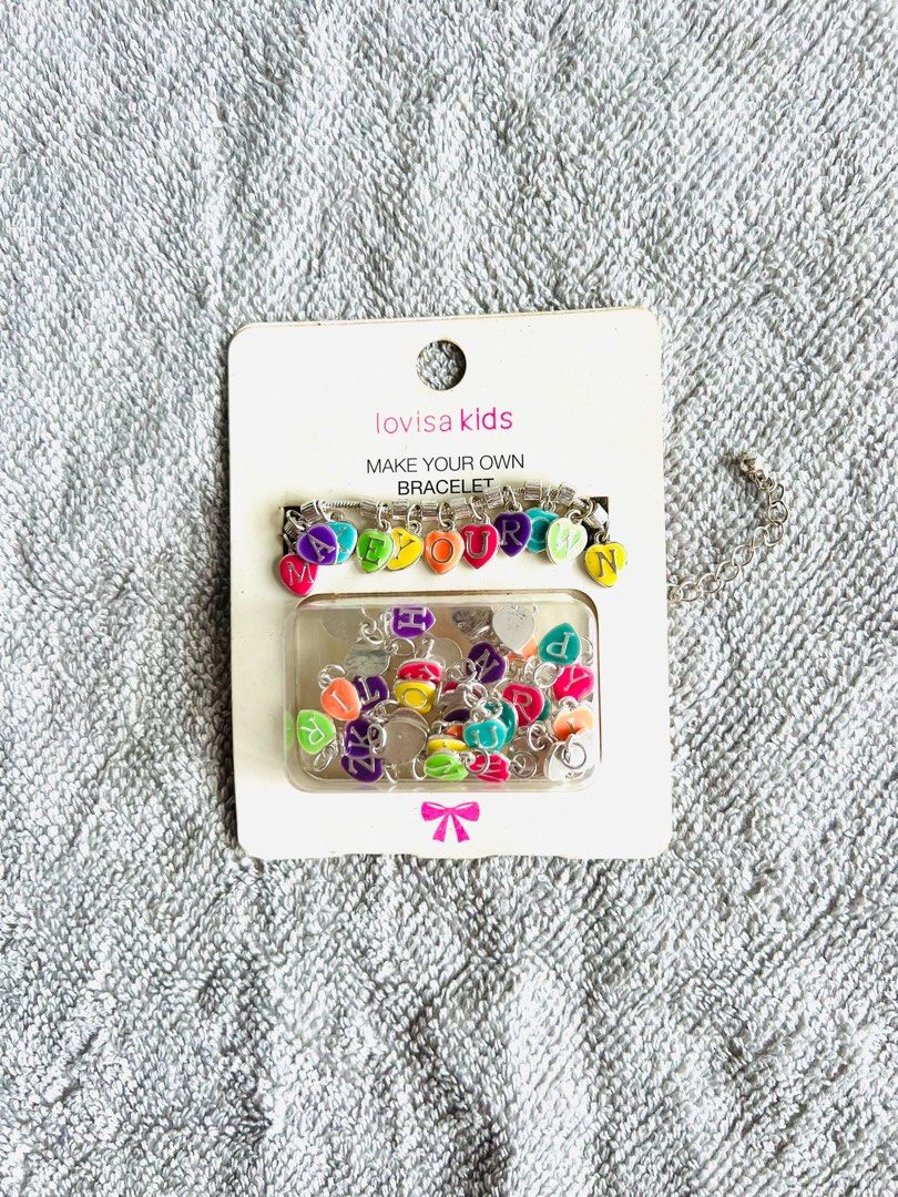 LOVISA Make Your Own Bracelet Kit & 2 Additional Sets of Alphabet Beads