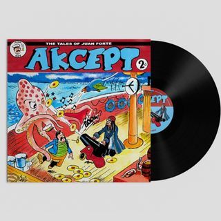 LP Akcept - Deflecting / Always Bittersweet EP JUAN006 Piring Hitam Vinyl Record 12" Dubstep Juan Forte