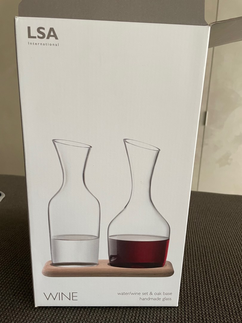 LSA Wine Decanter and Water Tumbler, Furniture & Home Living
