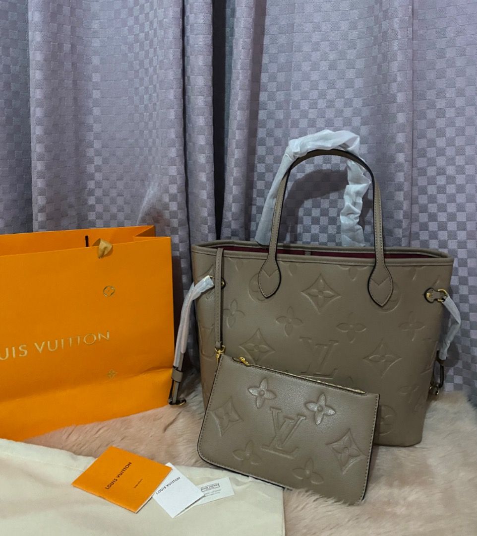 LV Neverfull Monogram Empreinte Leather top notch (Category: Luxury Bags & Wallets) located in Quezon City. Submitted by katy2424 (Listing ID 1218599098, Image 3). Description: LV Neverfull Monogram Empreinte Leather in MM medium size 🥰 Still negotiable!.