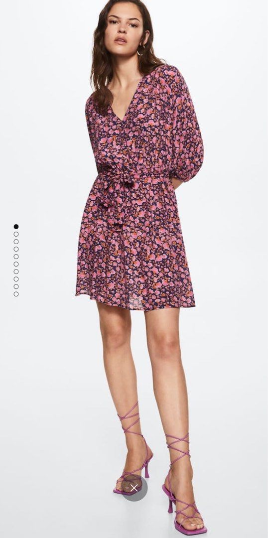 mango short belted dress Short belted dress
