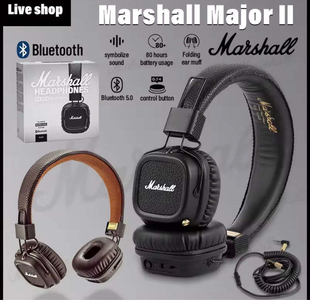 MARSHALL HEADPHONES, Audio, Headphones & Headsets on Carousell