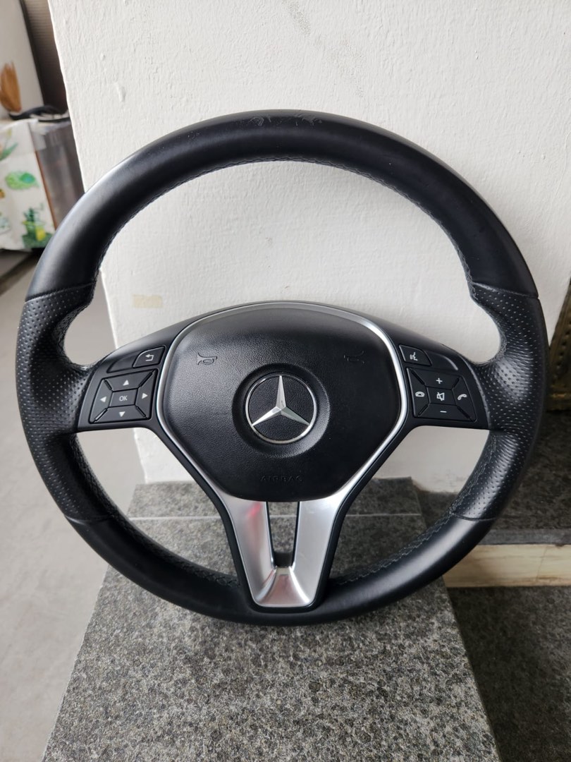 Mercedes C180 AMG Steering Wheel, Car Accessories, Accessories on Carousell