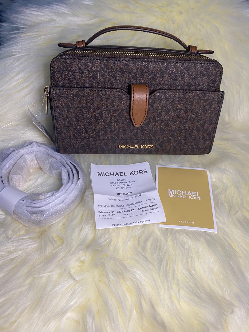 Michael kors Double Zip Crossbody, Luxury, Bags & Wallets on Carousell