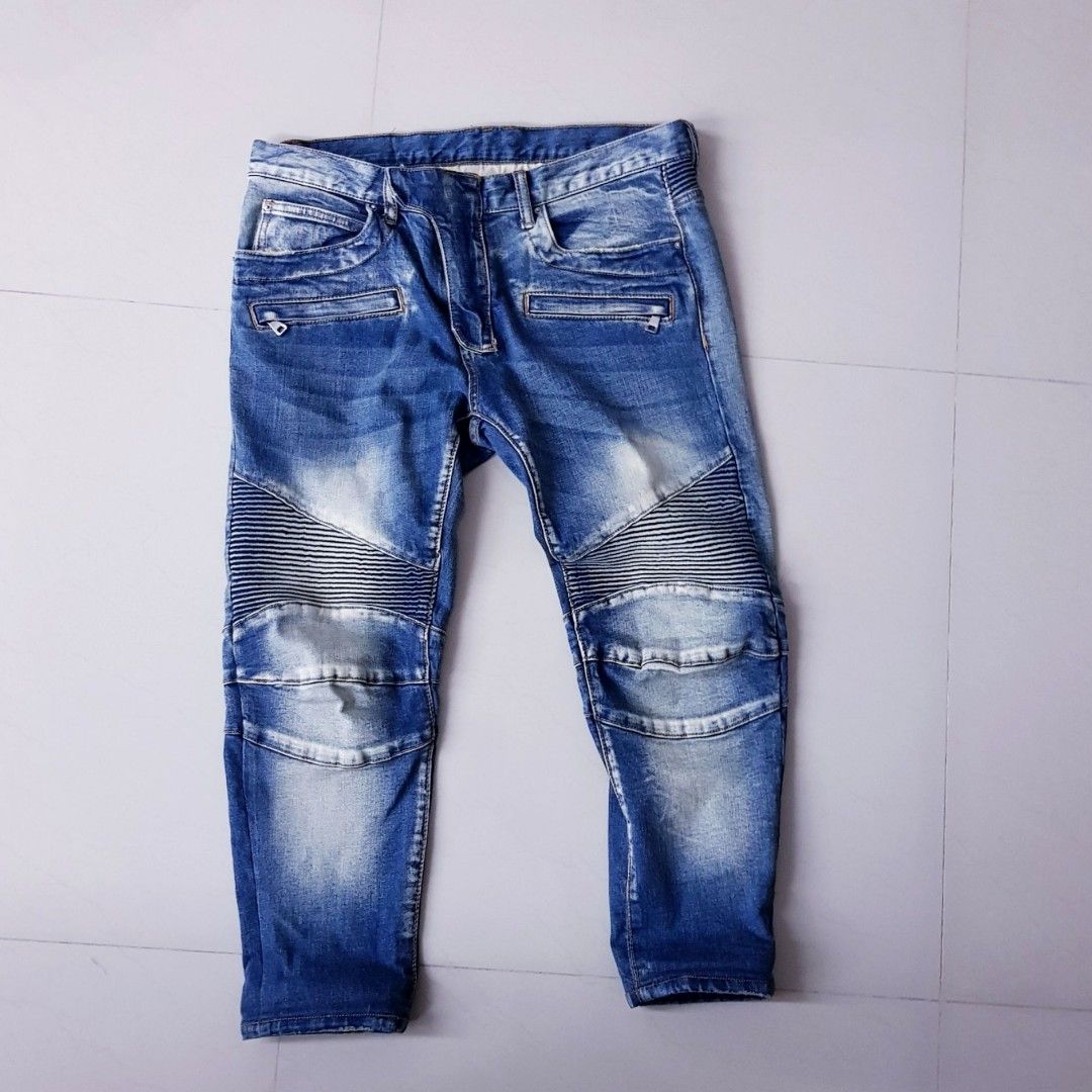 biker jeans
