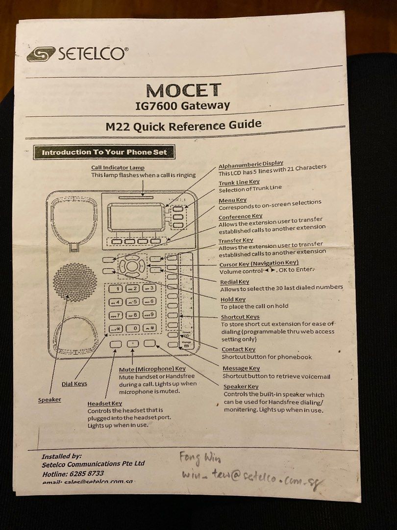 Mocet phone system, Computers & Tech, Office & Business Technology on ...