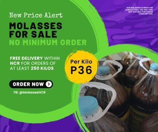 Molasses / Pulot For Sale (FREE DELIVERY - 250kg and more)