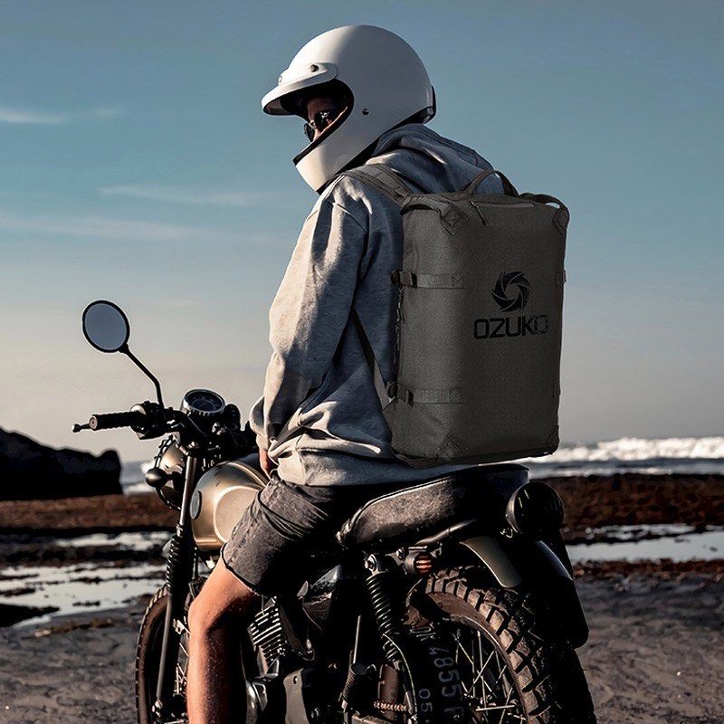 Motorcycle Backpack OZUKO Fashion Outdoor Motorcycle Men Backpack