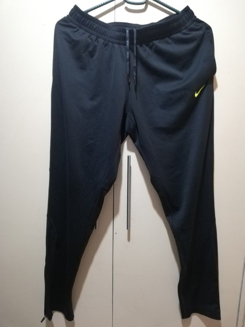 Nike Track Pants Black Volt Ankle Zip Men s Fashion Activewear