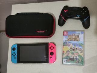 nintendo switch v2 with digital games and controller