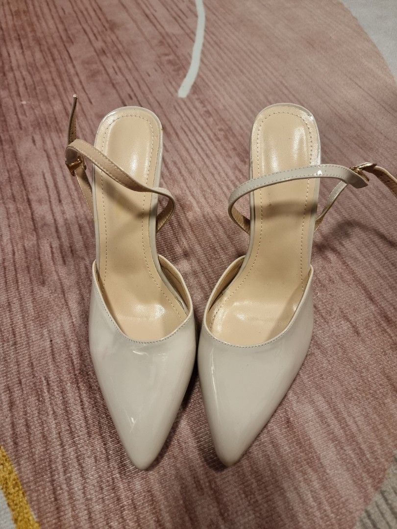 slingback heels nude