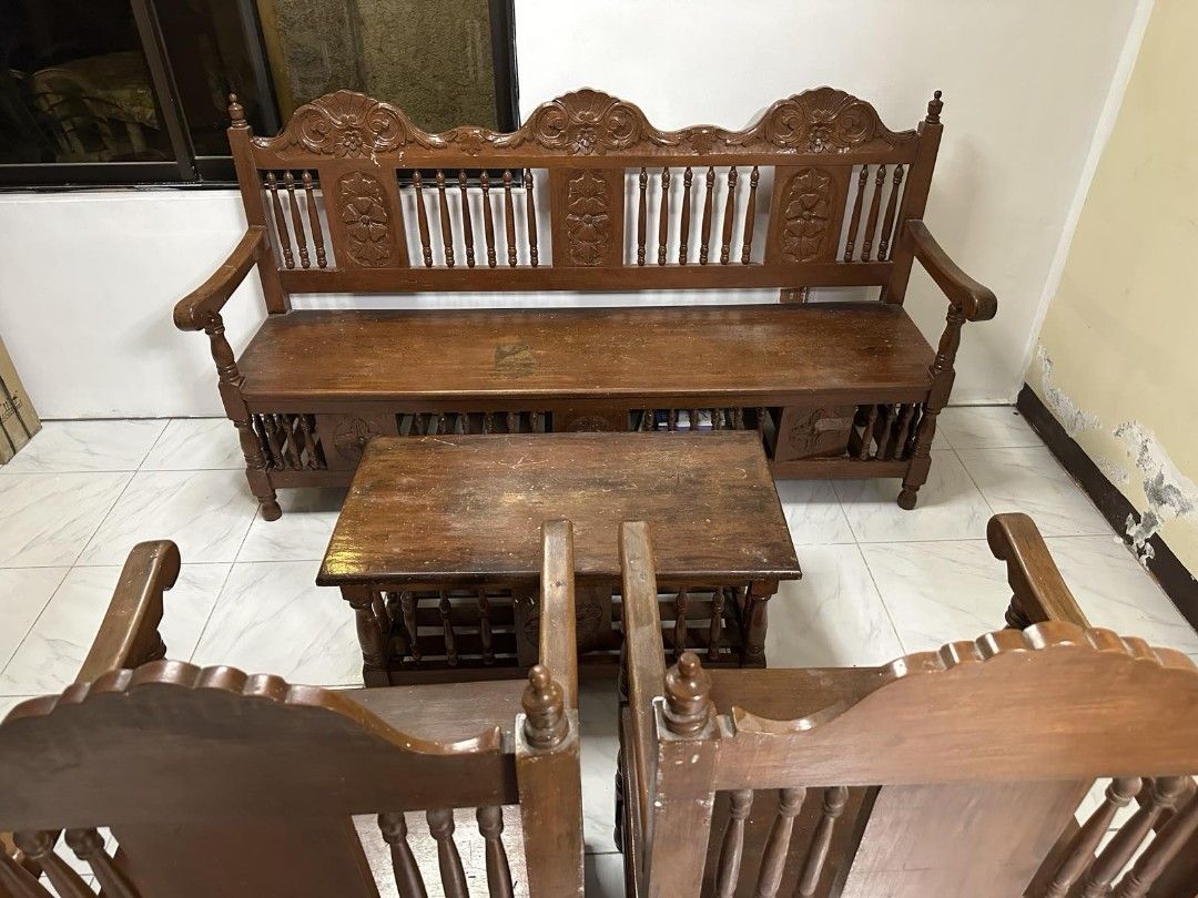 Old Narra Sofa Set on Carousell