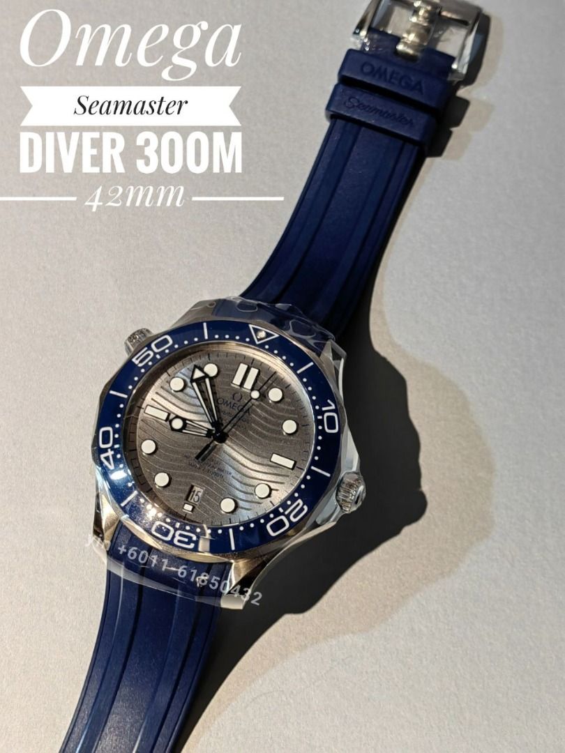 Omega seamaster 42mm blue deals