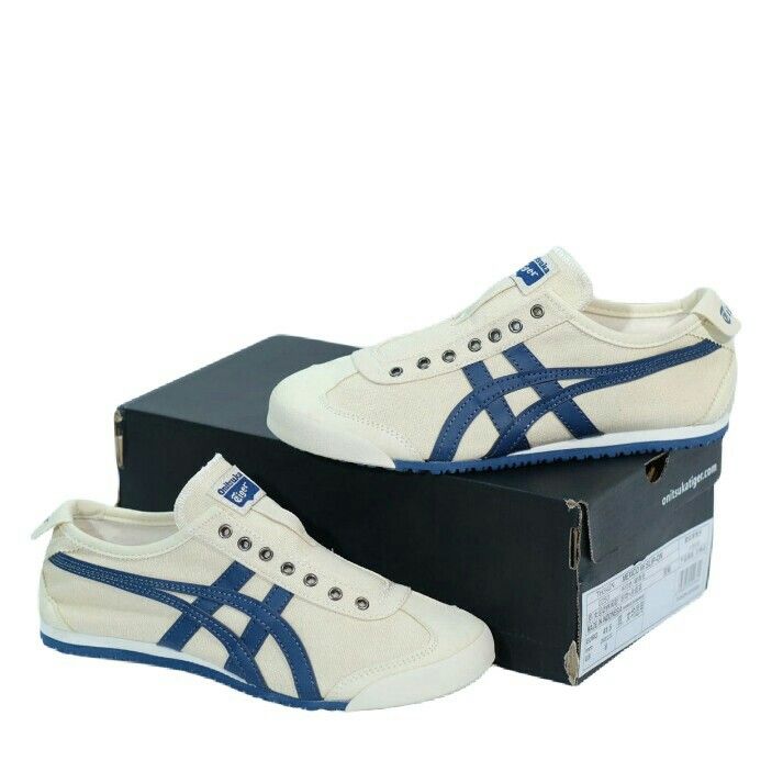 Onitsuka Tiger Mexico 66 Slip On Cream Navy