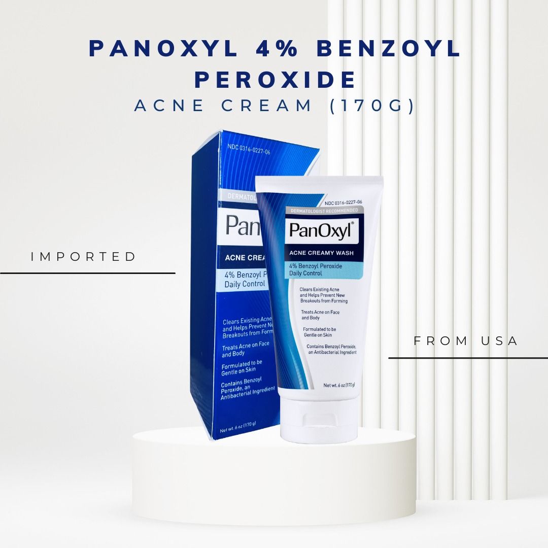 Panoxyl 4 Acne Facial Wash with Benzoyl Peroxide, Beauty & Personal