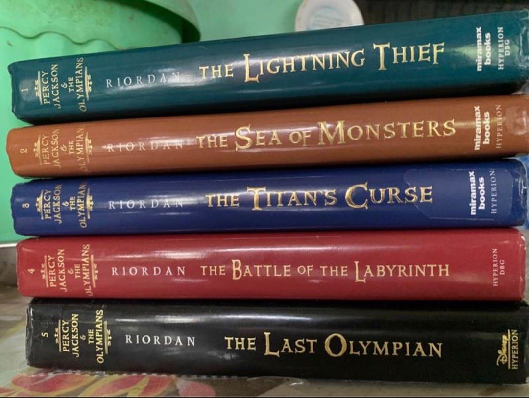 Percy Jackson and the Olympians First Edition Hardbound (Category: Storybooks) located in Carigara. Submitted by ye548mfa5j (Listing ID 1218715010, Image 1). Description: Hardbound First edition Like new .