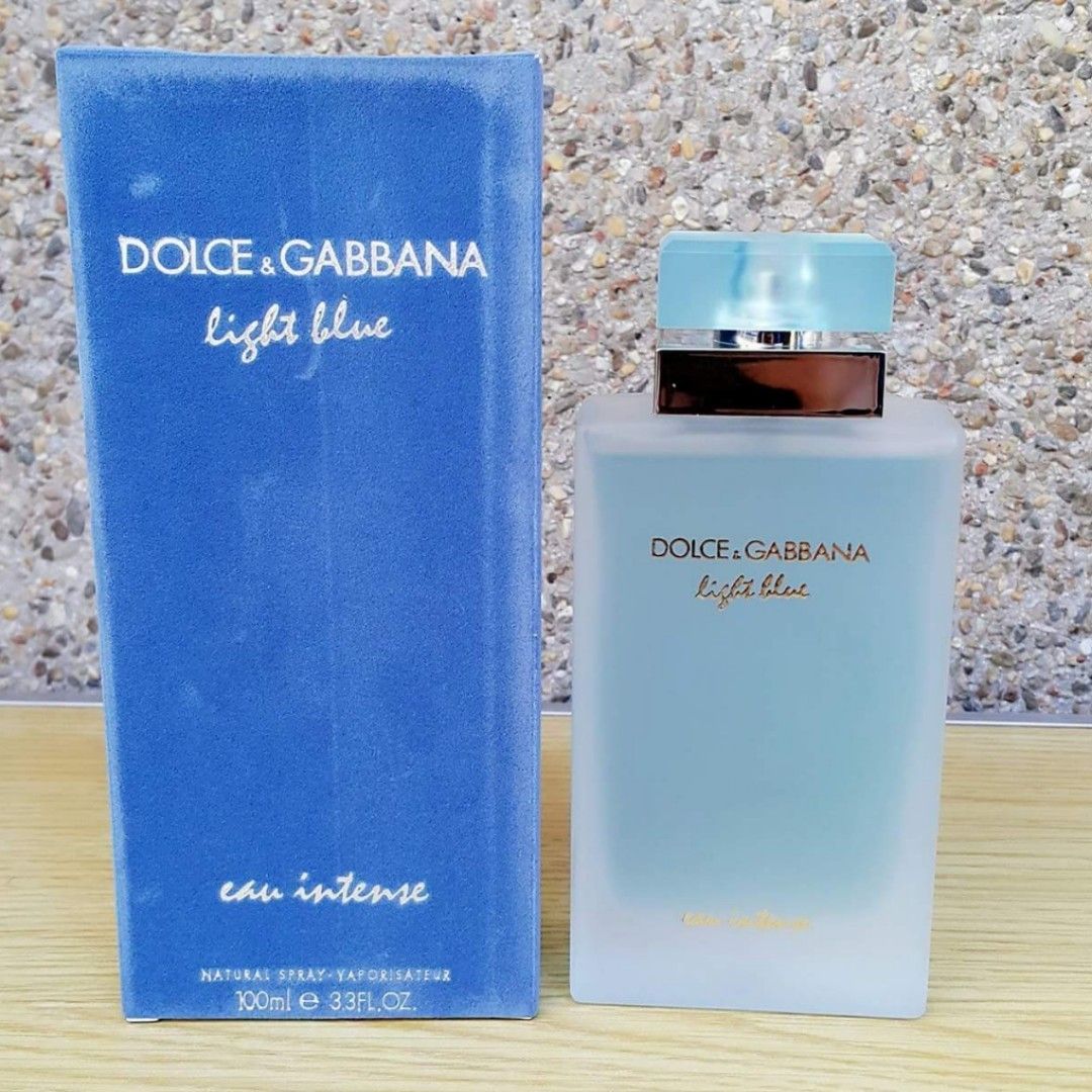 Perfume Dolce gabbana light blue eau intense women Perfume Tester QUALITY  CLEAR STOCK FREE POSTAGE NEW Box, Beauty & Personal Care, Fragrance &  Deodorants on Carousell